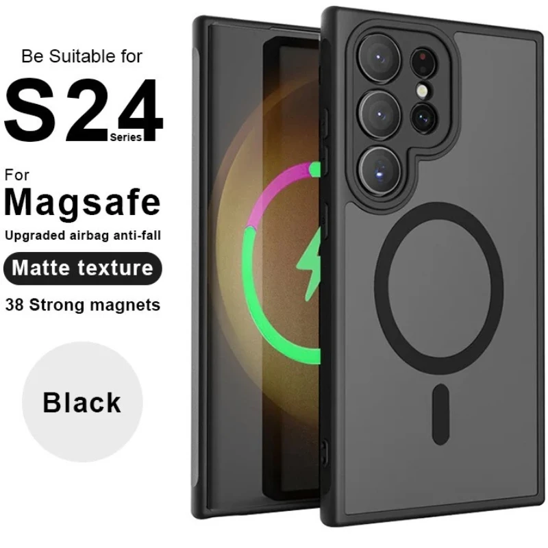 Подходит для Samsung S25 чехол мобильного телефона магнитно впитывающийся Galaxy S24 Ultra