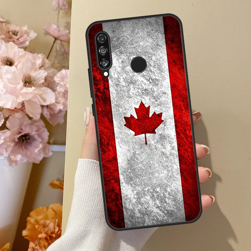 Фото Чехол с флагом Канады для Huawei Nova 10 SE 9 3i 7i 8i 11i 12i Y73 Y90 Y70 Y72 Y61 Y91 P60 Pro P40 P30 Lite №5