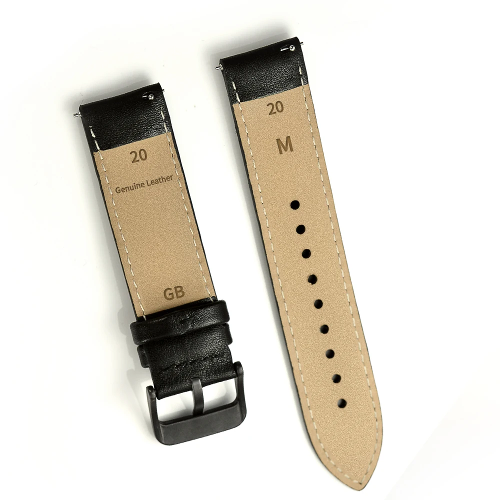 No Gaps Geniune Leather Band for Samsung Galaxy Watch 4 Strap 44mm 40mm Bracelet for Galaxy Watch 4 Classic 42mm 46mm Watchbands