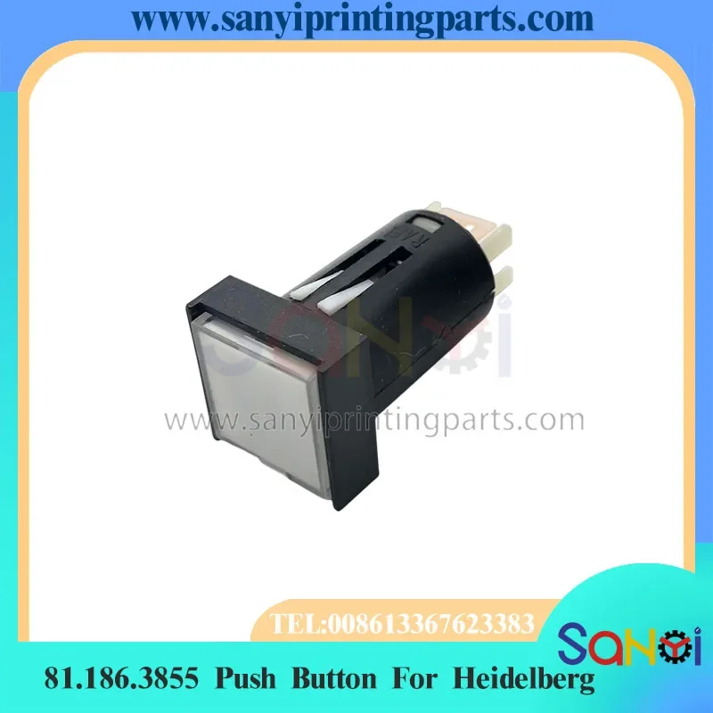 1 шт. Llluminated Кнопка 81.186.3855 1tra 1.15114.106/1002 для печатных машин Heidelberg