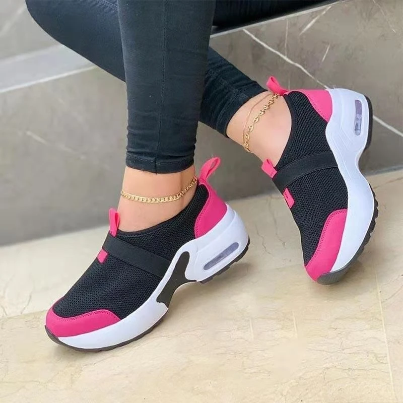 

Shoes Women's 2022 Zapatillas Mujer Fashion Mesh Wedge Casual Shoes Platform Shoes Sneakers Plus Size Flats Zapatillas Sneakers