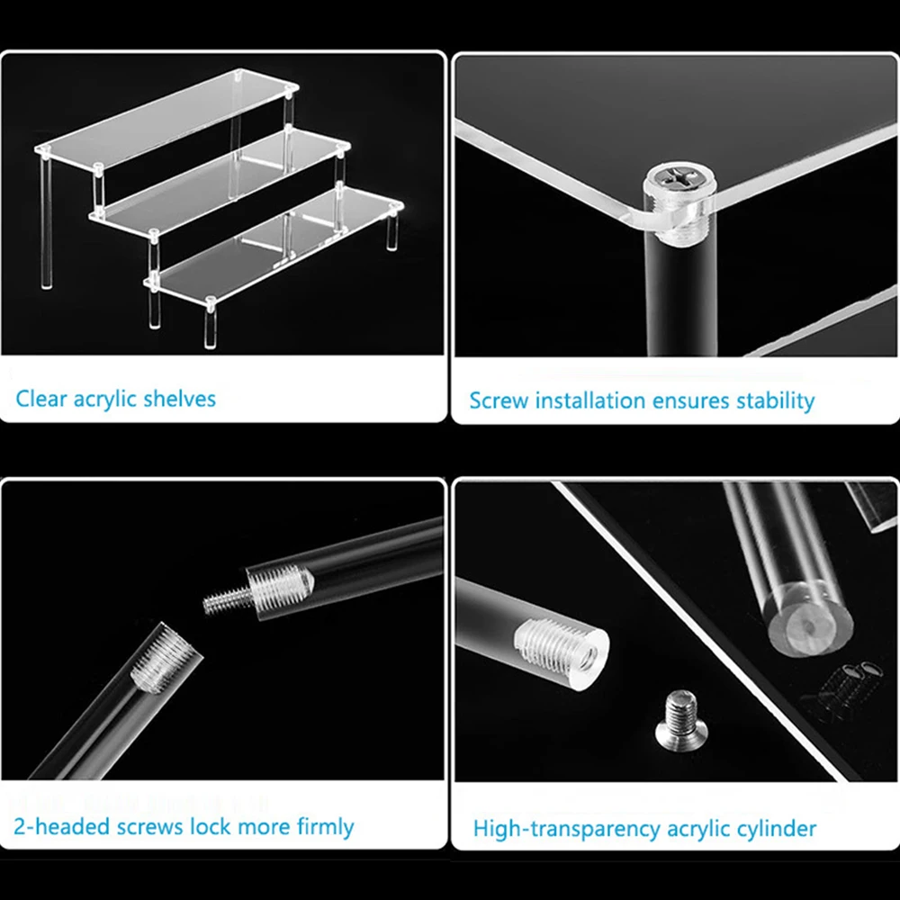 Прозрачная Акриловая Подставка Полка Для Поп-фигурок Тортов Десертов Духов