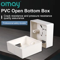 86x86 pvc socket base box external mounting junction box surface wall switch socket universal box white