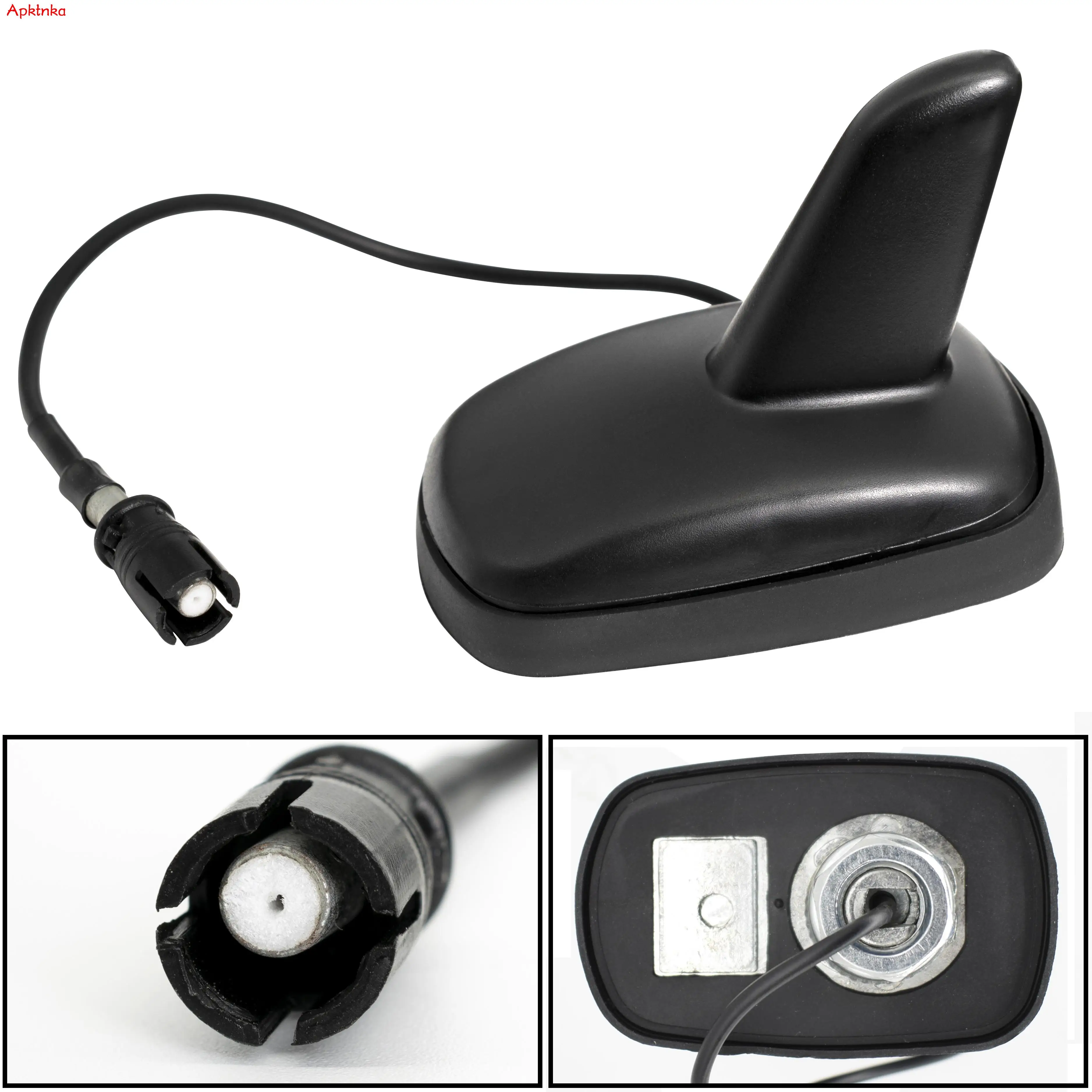 

Black Shark Fin Car Roof Mount Antenna Aerial Base Must AM FM With Plug For VW Golf Mk4 Mk5 Polo Jetta Passat B5 3b T4 Sharan