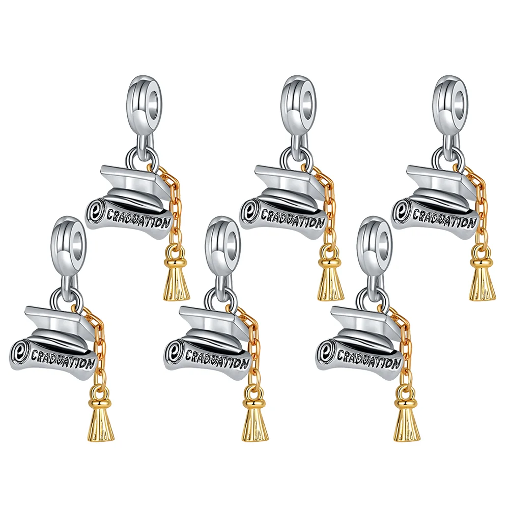 

Graduation Charms Pendant Cap Charm Jewelry Hat Bachelor Diploma Makinggrad Keychain Diy Shape Accessory Tassel Alloy