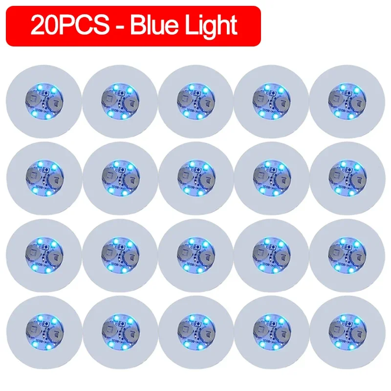 

LED Подсвечивающиеся коврики для стаканов, набор из 20 штук