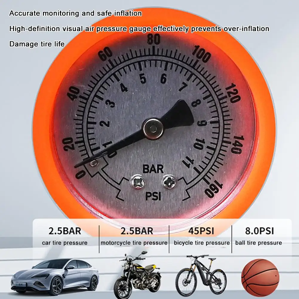 Насос для велосипедных шин с манометрической подвеской насосы MTB вилка