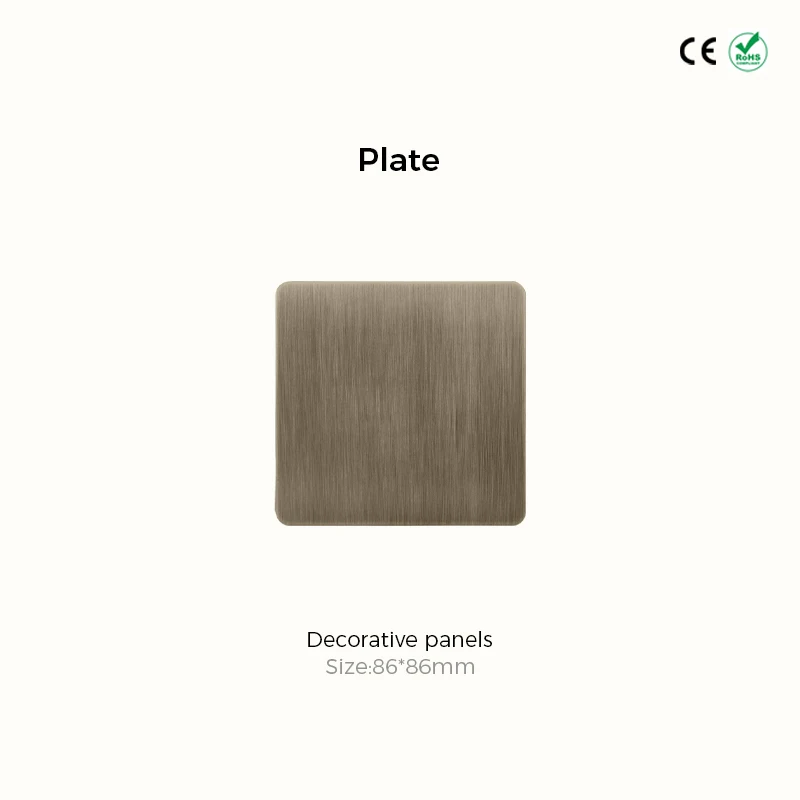 

Avoir Бронзовый матовый тумблер 1-4 группы 2-полосный металлический рычаг Настенные выключатели света Стандартный адаптер вилки Электрическая розетка с USB выключатель света светильник настенный розетки электрические