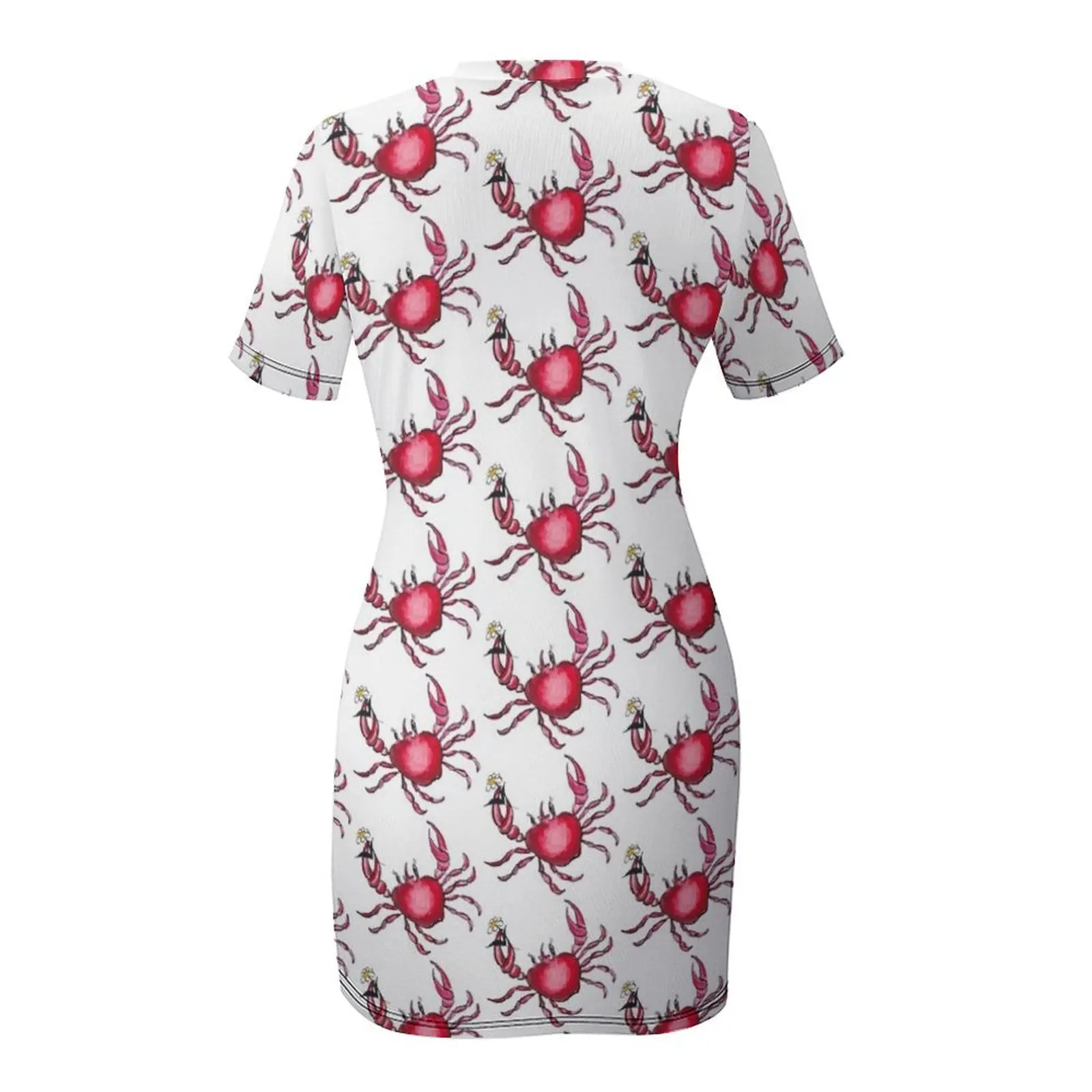 Женское платье с раком из полиэстера и спандекса