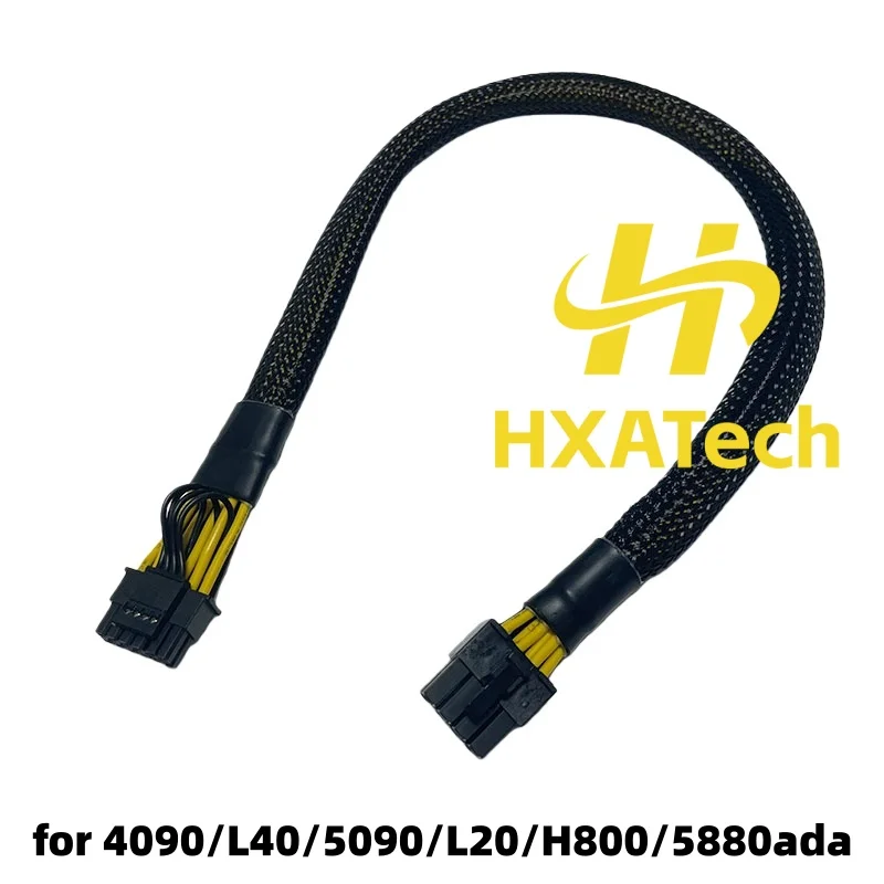 Фото Кабель питания HXATech 8-контактный на 1x16-контактный (12+4-контактный) 12VHPWR для видеокарт GPU серверов Huawei Fusion Taishan 200 2280 V2 V5 Kunpeng920 №3