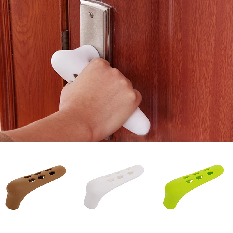 

Silicone Room Door Handle Door Knob Cover Baby Child Crash Protection Door Pull Handle Gloves Protector Home Accessories