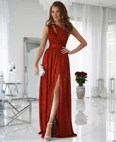 a line hf150 evening party dresses for women floor length elegant luxury princess side slit gowns vestidos de noche robes soir%c3%a9e