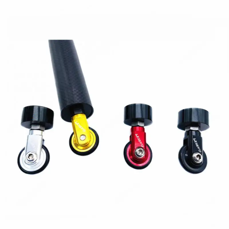 

Waterproof Smooth Bicycle Wheel Quick Installation Push Wheel For Folding Car For 28-32mm Round Seatpost Rubber Wheels Non-slip