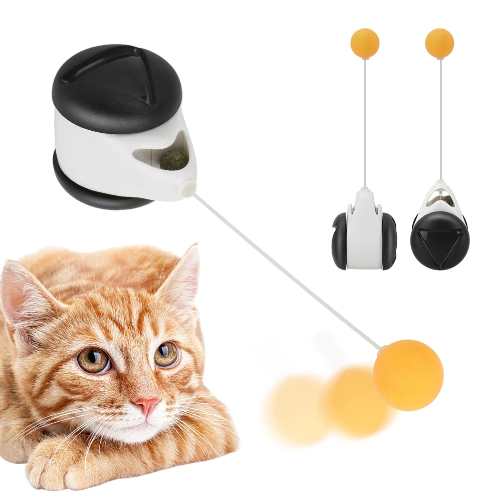 Juguete giratorio inteligente para gato, bolas giratorias interactivas para gato, Juguetes Divertidos con ruedas, suministros para mascotas para ejercicio en interiores