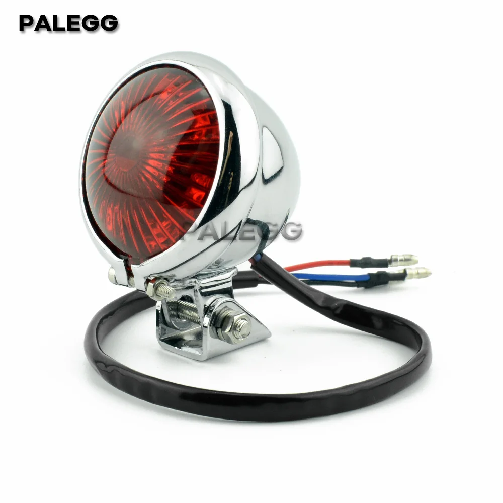 

Ретро-модифицированные Светодиодные Задние Фонари Для Мотоциклов: Круизные, Стоп-сигнальные, Ходовые Огни, Круглые