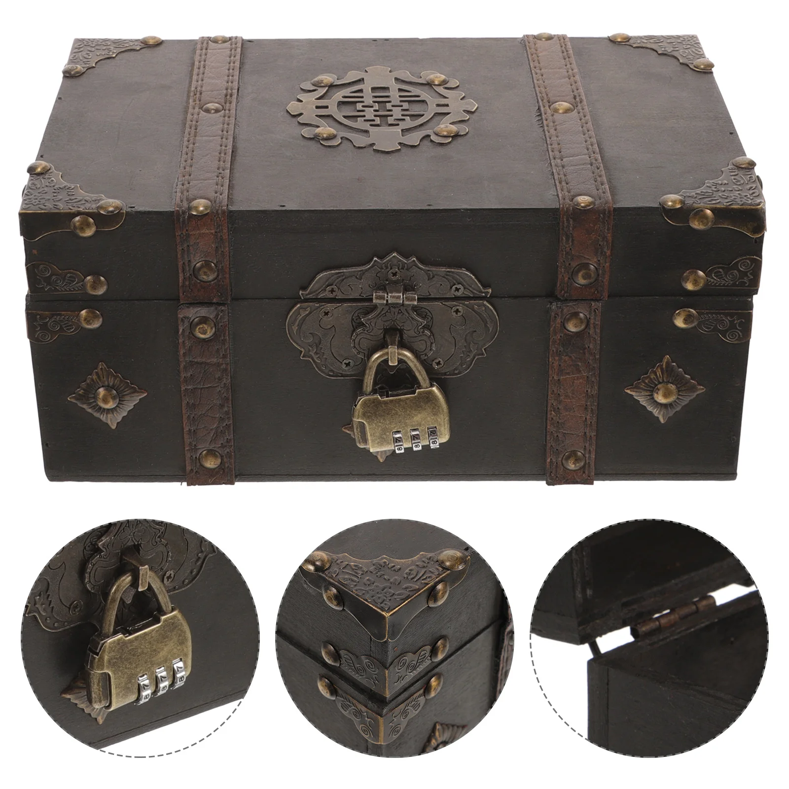 

Vintage Style Keepsake Box Wood Treasure Box Wooden Jewelry Case Wood Trinket Box Wooden Box