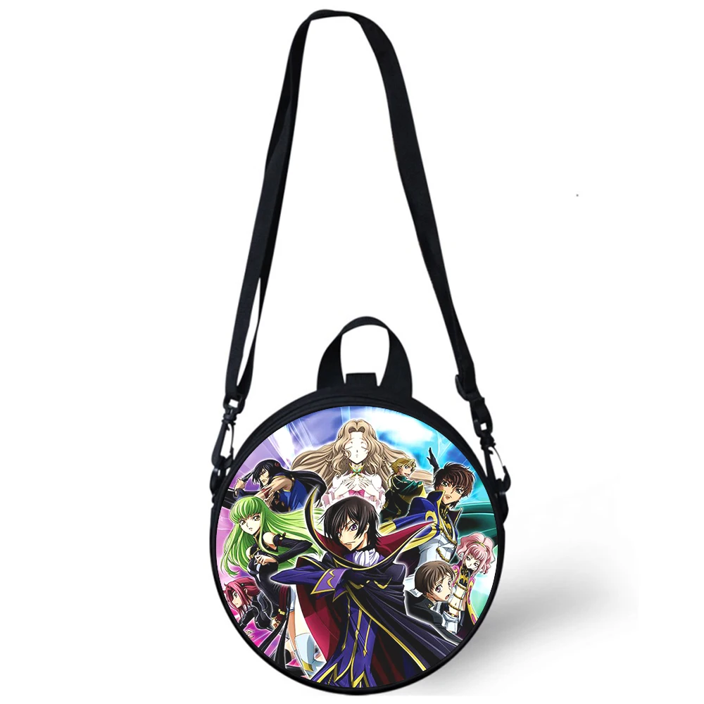 CODE GEASS Lelouch of the Rebellion Child kindergarten Bag 3D Print Shoulder Bags School Women Mini Round Bagpacks Rugtas Bag
