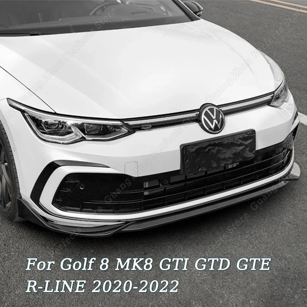 

Автомобильный передний бампер, комплект для губ, спойлер, разделитель Canard, диффузор для VW Golf 8 MK8 GTI GTD GTE R-LINE TSI TDI 2020-2024, тюнинг