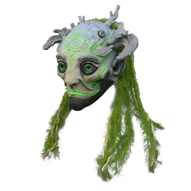 

Женская маска-эльф на Хэллоуин, зеленая фея, реквизит для костюма для вечеринки, инновационный головной убор эльфа