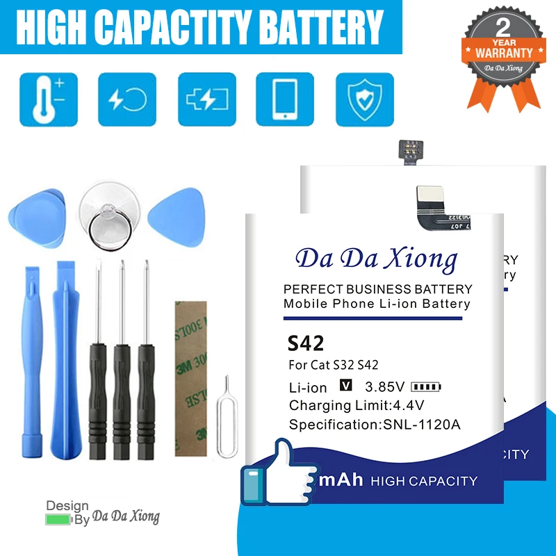 2023 новый аккумулятор XQ6602G APP00223 APP00262 B25 S42 S50 S60 BL192 для Caterpillar Cat S32 S41 S42 S50 S60 S62 S62Pro B15 B25