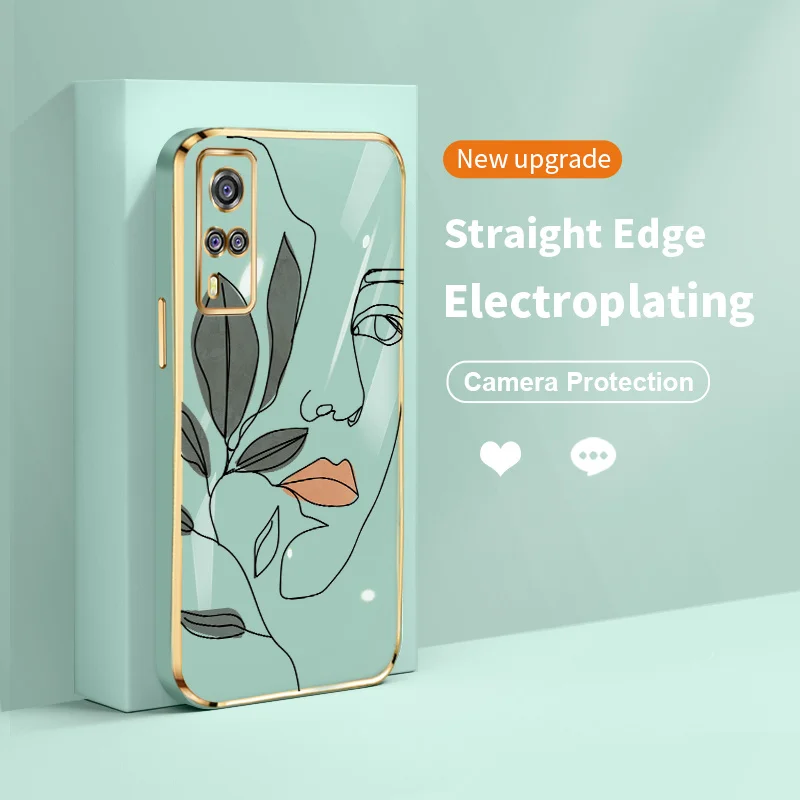 

Women and Flowers Case for vivo Y51 2020 Y51A Y31 Y53S Y33S Y55S Y66 Y67 Y72 Y75 Y76S Y85 V9 V5 Lite iQOO Z3 Ultra