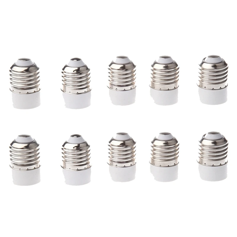 

10 Pack E27 To E14 Lamp Light Socket Converter Convertor Bulb Extend Base CFL Small Screw Adaptor