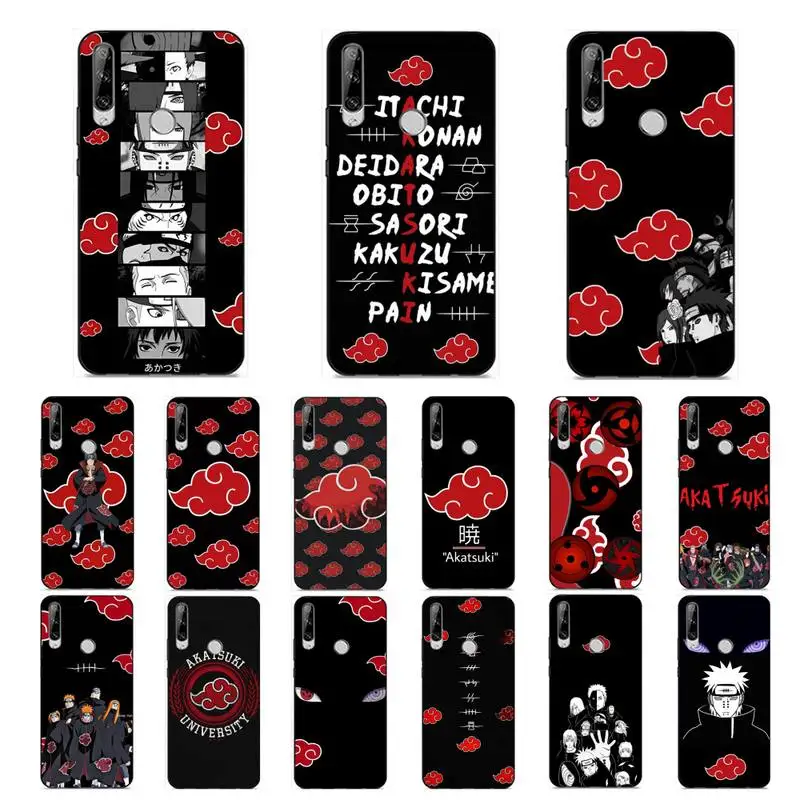 

Bandai Anime Naruto Akatsuki Cloud Phone Case for Huawei Y 6 9 7 5 8s prime 2019 2018 enjoy 7 plus