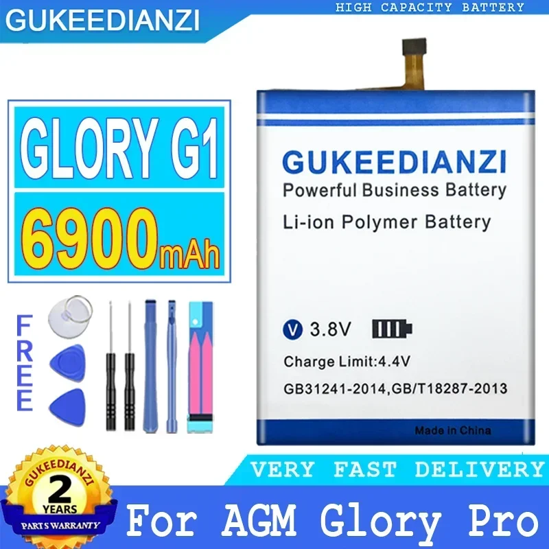 Аккумуляторные батареи большой емкости мобильный телефон 6900 мАч GLORY G1 для AGM Glory Pro