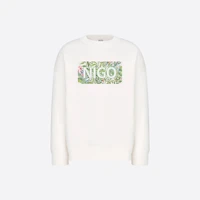 nigo childrens letter floral print cotton casual long sleeve sweatshirt nigo37298