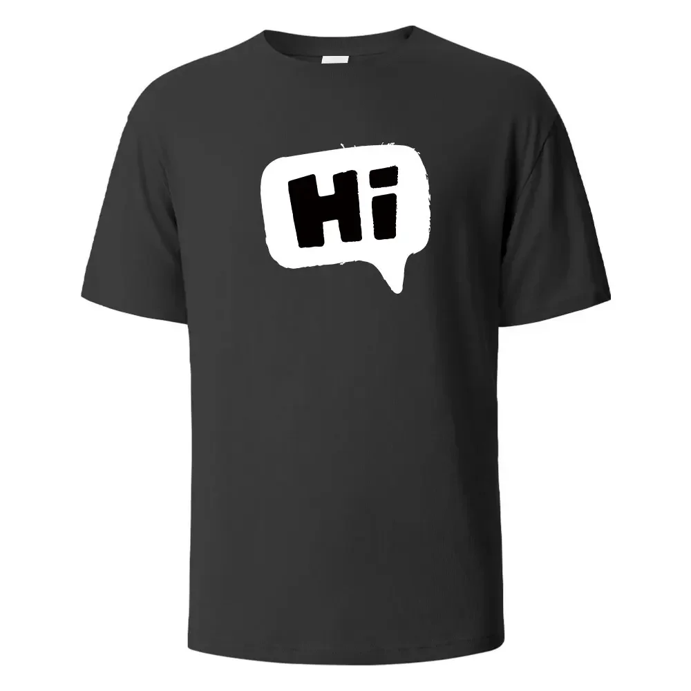 Футболка с принтом Hi Print 100% хлопок летние футболки для мужчин и женщин