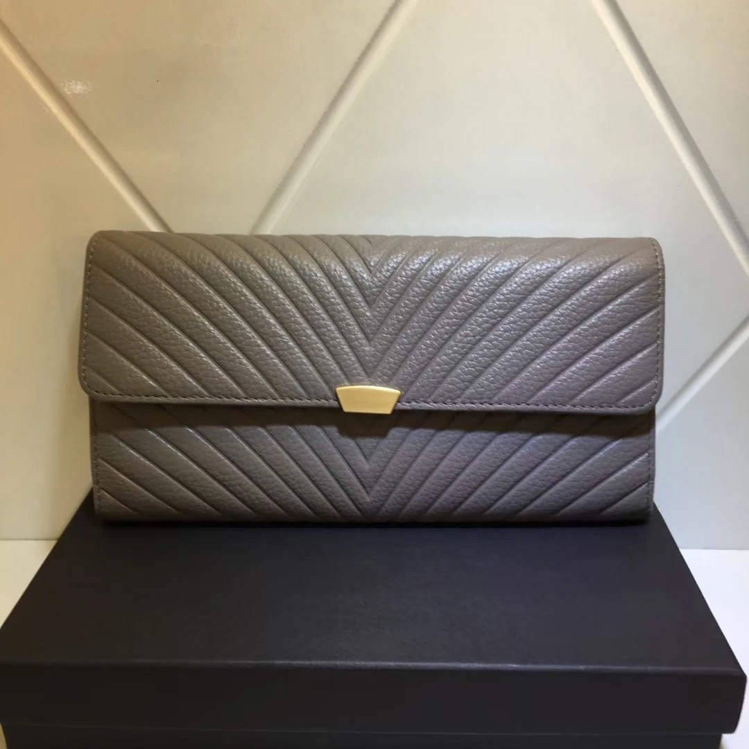 Женские Длинные кошельки из натуральной воловьей кожи роскошный брендовый