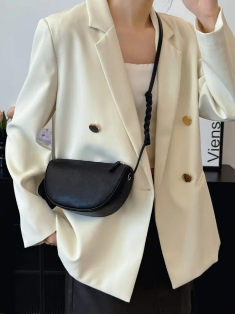 Lizzytsu однотонные винтажные седельные сумки из искусственной кожи для женщин