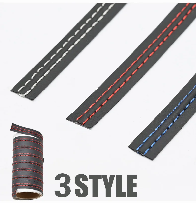 

Luxury Car Mouldings Trim Pu Leather Braid Decorative Line Strip for Door Dashboard Sticker Car Interior DIY Strips Universal