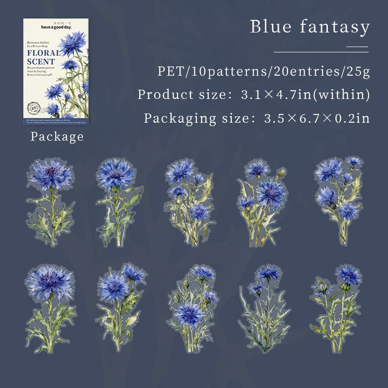 

Декоративные наклейки цветы растения 20 шт