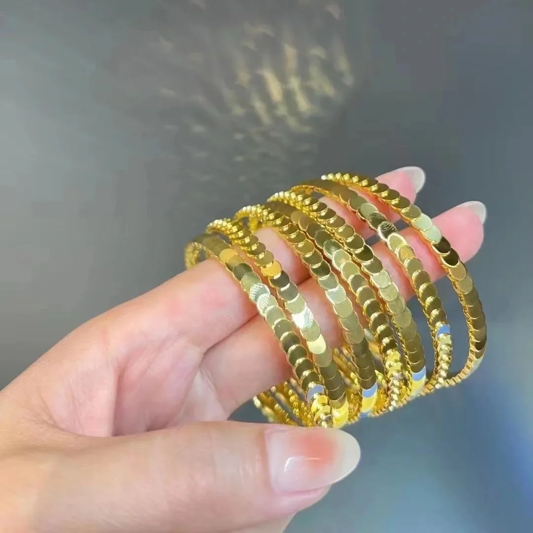 2022 Новый стильный сетчатый браслет из красного рыбьего чешуи с волнистым стеклом