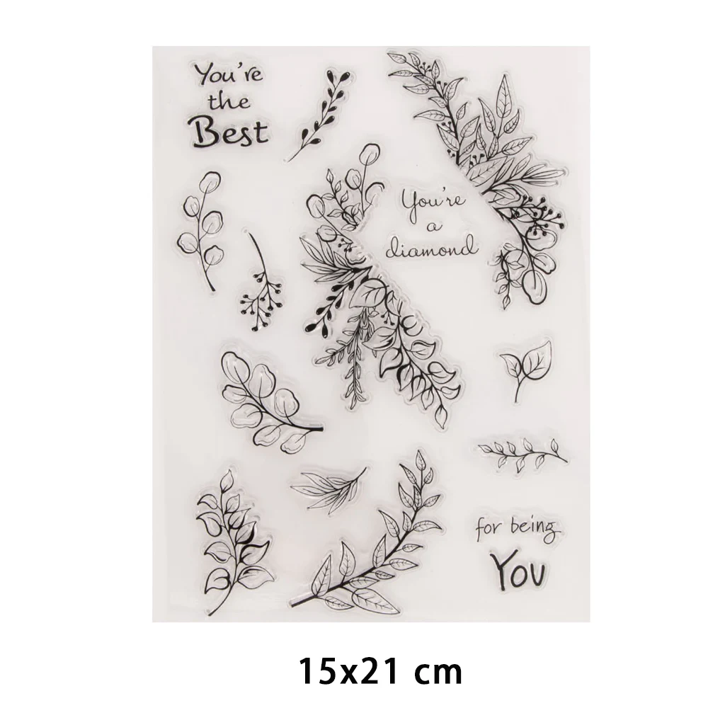

New Arrivals Flowers Clear Stamps for DIY Scrapbooking Crafts Stencil Fairy Rubber Stamps Card Make Photo Album Sheet Decor