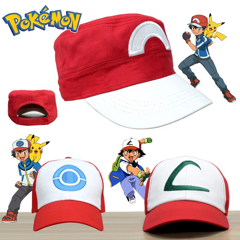 

Anime Pokemon Baseball Cap Pikachu Hat Adjustable Pokemon Cosplay Hip Hop Cap Girls Boys Children's Figures Toys Gift.
