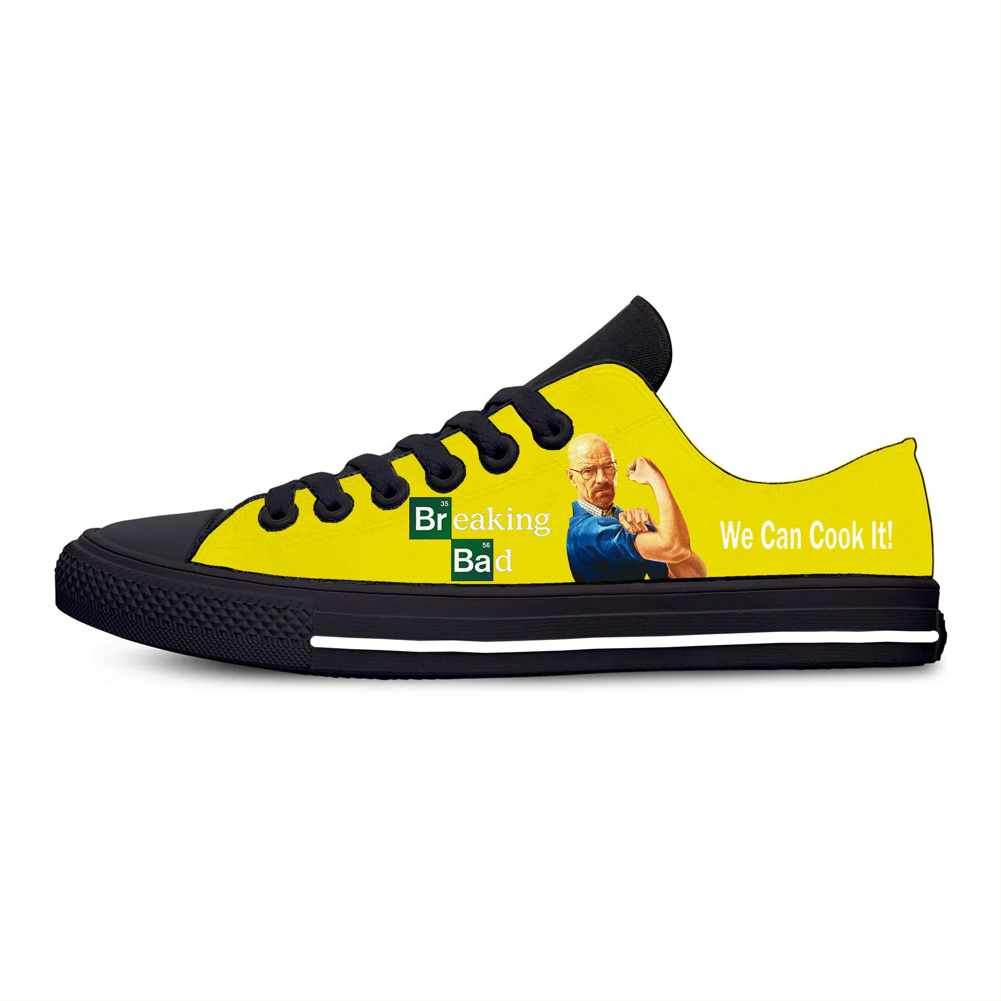 

Movie Breaking Bad Low Top Sneakers Mens Womens Teenager Casual Shoes Canvas Running Shoes 3D Print Breathable Lightweight shoe