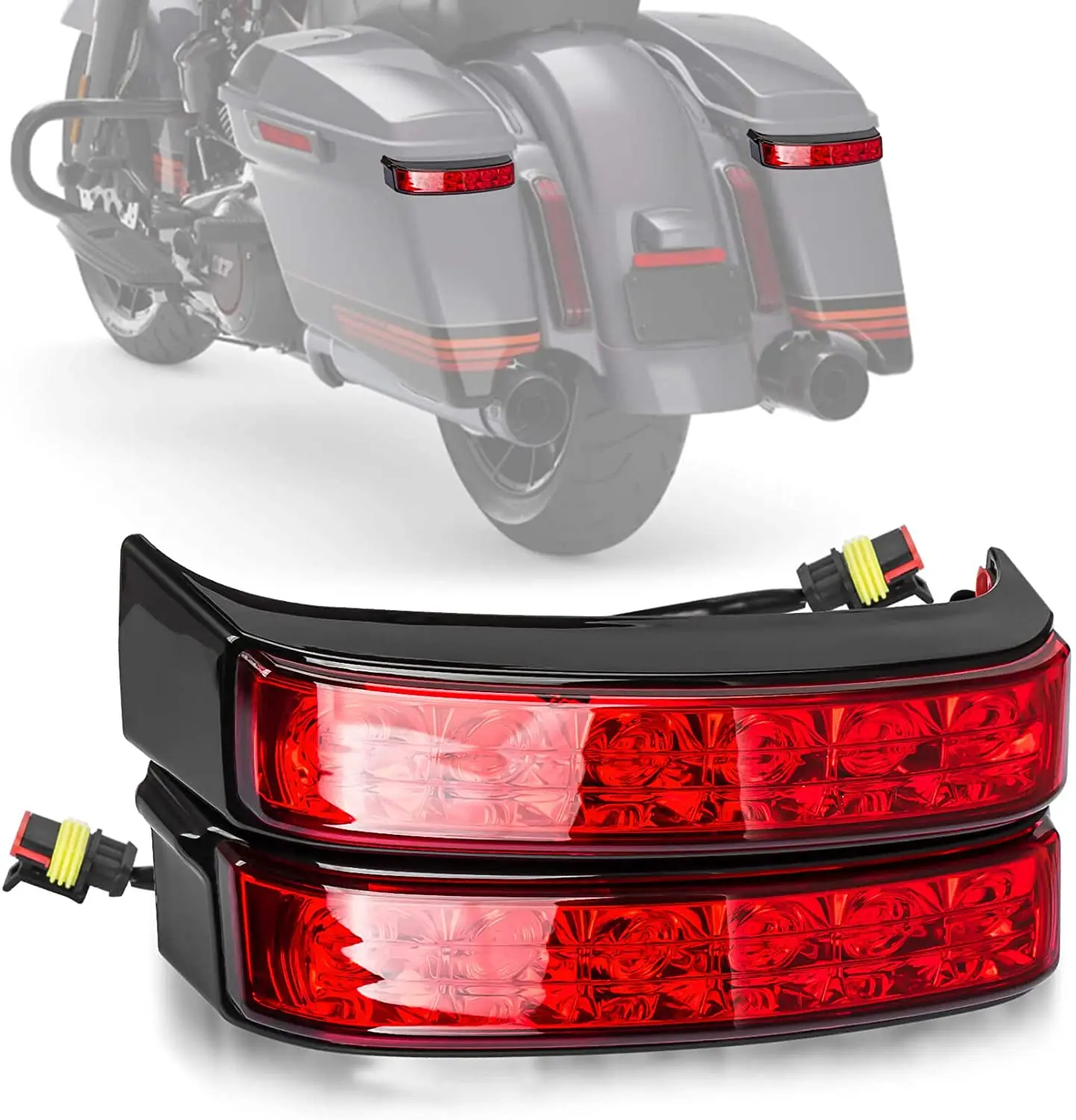 

Saddlebag Housing Tail Run Brake Turn Light Lamp LED Len for Touring Road Glide CVO Electra Ultra Classic Ultra Limited2014-2022