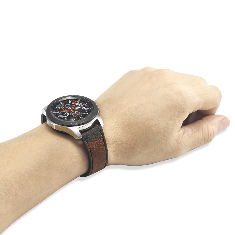 Original Thin Customized Men 20mm 22mm Cowhide Watch Strap Handmade Vintage Leather Watch Band