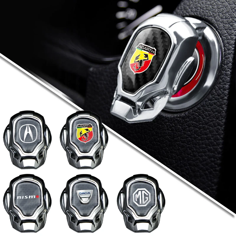 

Car Engine Start Stop Switch Button Cover One Button Ignition Decor for Mercedes Benz AMG Alfa Citroen Seat Volvo Lada TRD Lexus
