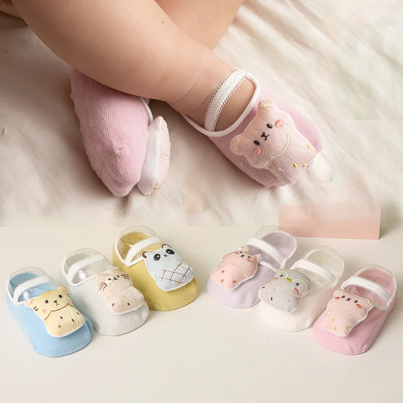 12 Pair / Lot Baby Socks Cute Cartoon Socks Newborn Infants Boat Socks Antislip Socks Accessories Decorative Socks