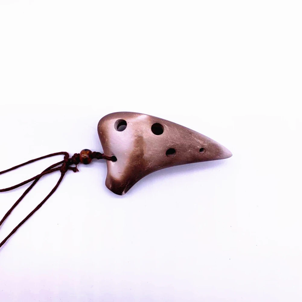 

6 отверстий Ocarina, керамический Ocarina Soprano C Ключ, стиль со шнурком, музыкальный инструмент для начинающих, Orff инструменты