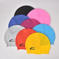 silicone swimming cap waterproof adult swimming flat ear cap men and women swimming cap