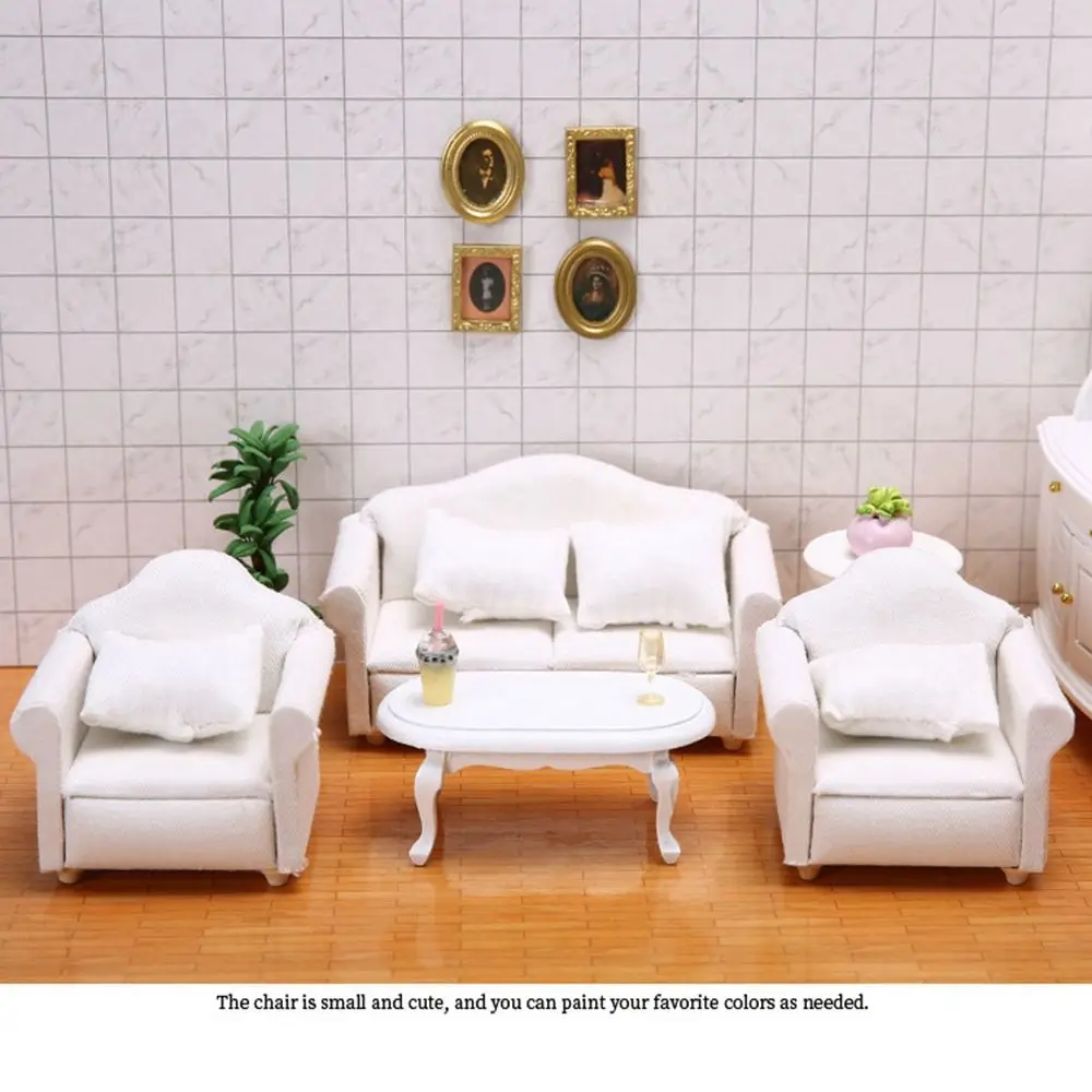 

Fashion 1:12 Girls Gifts Children Decoration Pretend Play Toy Dollhouse Miniature Soft Sofa Mini Furniture Toys