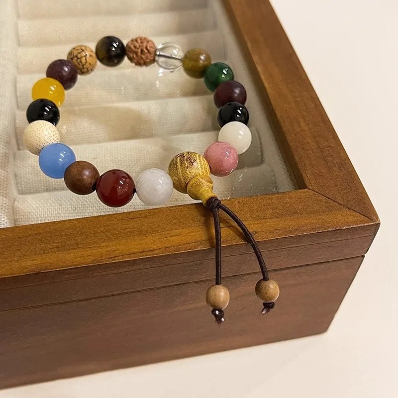 Натуральный 18-сезонный буддийский браслет Бодхи из натуральных бусин эластичные