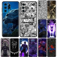 phone case for huawei p50 p50e p40 p30 p20 p10 smart 2021 pro lite 5g plus soft silicone case cover marvel black panther artwork