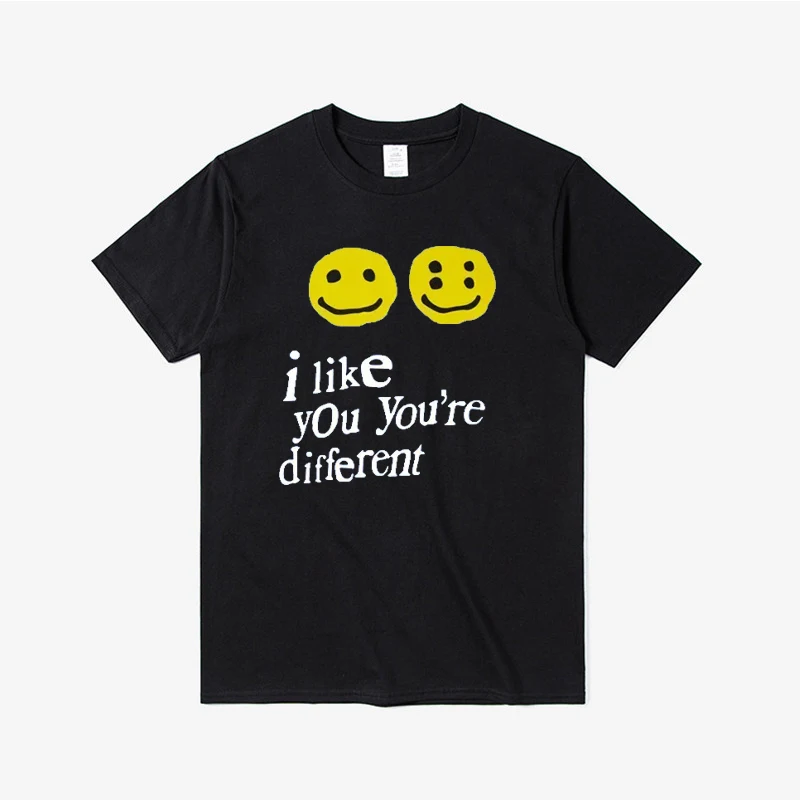 19SS CPFM XYZ футболка с граффити улыбающееся лицо CPFM.XYZ W.W.C.D I LIKE YOU Kanye West хип-хоп