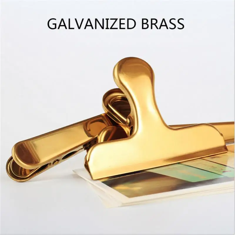 1 ~ 10 шт. скандинавский золотой зажим для хранения файлов купюр из нержавеющей