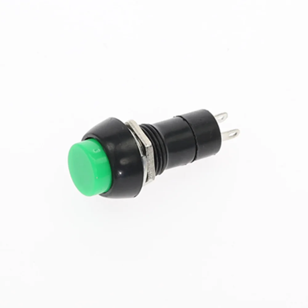 

6 шт. 12 мм PBS-11A PBS-11B самоблокирующийся/самосброса пластиковый кнопочный переключатель с фиксацией 3A 250 В переменного тока 2PIN 6 цветов